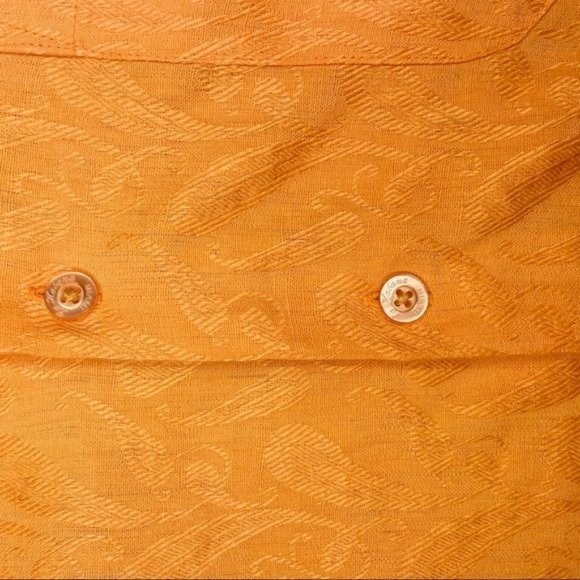 La habana Hawaiian floral design linen shirt size med tropical casual beach - Picture 4 of 7